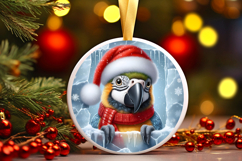 Round Christmass Ornament PNG Product Image 1