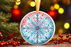 Round Christmass Ornament PNG Product Image 1