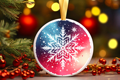 Round Christmass Ornament PNG Product Image 1