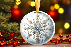 Round Christmass Ornament PNG Product Image 1