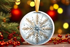 Round Christmas Ornament Sublimation|Clipart Product Image 1