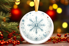 Round Christmass Ornament PNG Product Image 1