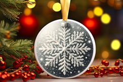 Round Christmas Ornament Sublimation|Clipart Product Image 3