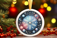Round Christmass Ornament PNG Product Image 1