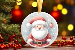 Santa Christmas Watercolor Clipart PNG Product Image 1