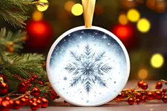 Round Christmass Ornament PNG Product Image 1