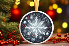 Round Christmass Ornament PNG Product Image 1