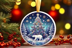 Round Christmas Ornament Sublimation|Clipart Product Image 1