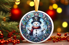 Round Christmass Ornament PNG Product Image 1