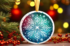 Round Christmass Ornament PNG Product Image 1