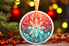Round Christmass Ornament PNG Product Image 1