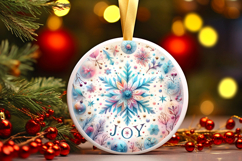 Round Christmass Ornament PNG Product Image 1
