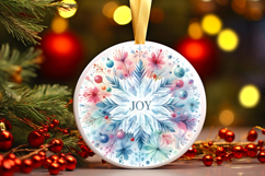 Round Christmass Ornament PNG Product Image 1