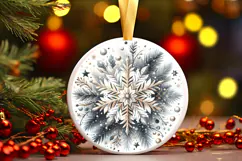 Round Christmass Ornament PNG Product Image 1