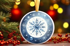 Round Christmas Ornament Sublimation|Clipart Product Image 1