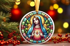 Round Christmas Ornament Sublimation|Clipart Product Image 2