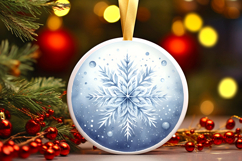 Round Christmass Ornament PNG Product Image 1