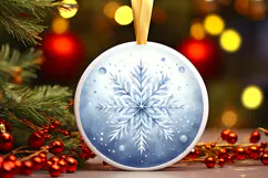 Round Christmass Ornament PNG Product Image 1