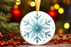 Round Christmass Ornament PNG Product Image 1