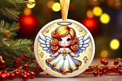 Round Christmas Ornament Sublimation|Clipart Product Image 1