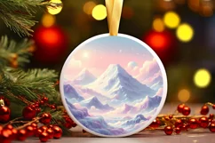 Pastell Molten Candy Winter Scene PNG Product Image 1