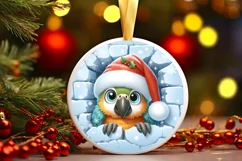 Round Christmas Ornament Sublimation|Clipart Product Image 1