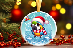 Round Christmass Ornament PNG Product Image 1