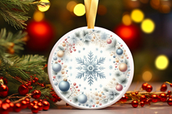 Round Christmass Ornament PNG Product Image 1