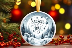 Season of Joy Winter Scene Sublimation PNG Product Image 1