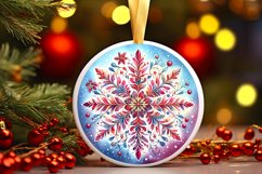 Round Christmas Ornament Sublimation|Clipart Product Image 3