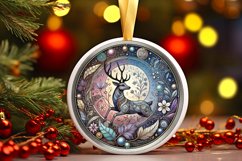 Round Christmas Ornament Sublimation|Clipart Product Image 1