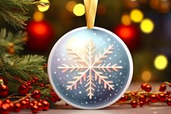 Round Christmas Ornament Sublimation|Clipart Product Image 3