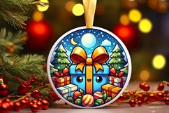 Round Christmas Ornament Sublimation|Clipart Product Image 1