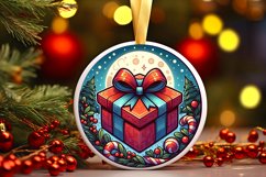 Round Christmas Ornament Sublimation|Clipart Product Image 1