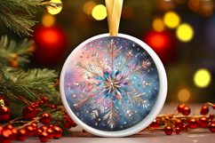 Round Christmass Ornament PNG Product Image 1