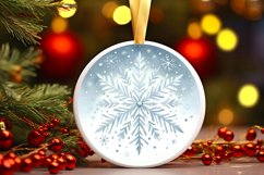 Round Christmas Ornament Sublimation|Clipart Product Image 3