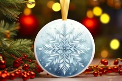 Round Christmas Ornament Sublimation|Clipart Product Image 1