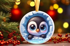 Round Christmas Ornament Sublimation|Clipart Product Image 1