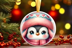 Winter Clothes Baby Penguin Ornament Sublimation PNG Product Image 1