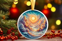 Pastell Molten Candy Winter Scene PNG Product Image 1