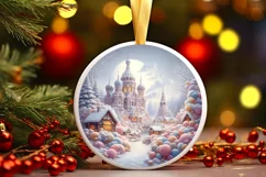Pastell Molten Candy Winter Scene PNG Product Image 3