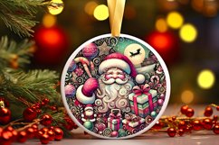 Round Christmas Ornament Sublimation|Clipart Product Image 1