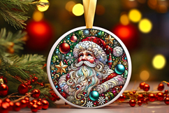 Round Christmass Ornament PNG Product Image 1