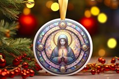 Round Christmas Ornament Sublimation|Clipart Product Image 1