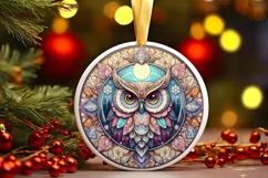 Round Christmas Ornament Sublimation|Clipart Product Image 1