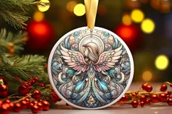 Round Christmas Ornament Sublimation|Clipart Product Image 1