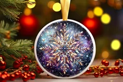 Round Christmas Ornament Sublimation|Clipart Product Image 3