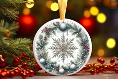 Round Christmas Ornament Sublimation|Clipart Product Image 1