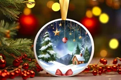 Cheerful Hearts Christmas Scene PNG Product Image 3