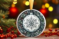 Round Christmas Ornament Sublimation|Clipart Product Image 1